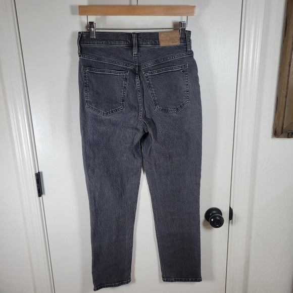 Madewell The Perfect Vintage Distressed Black Wash High Rise Jeans Size 26 - Picture 7 of 10